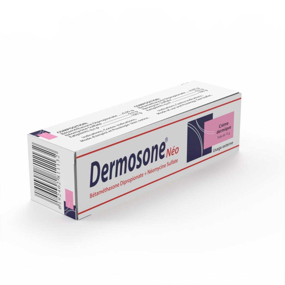DERMOSONE NEOMYCINE - Dermal cream Tube of 15 g